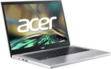 Acer Aspire 3 A315 Notebook with 13th Gen Intel Core i3-8 Cores Upto 3.80GHz/4GB LPDDR5 RAM/256GB SSD Storage/Intel UHD Graphics/14" FHD IPS Display/Win 11/Pure Silver