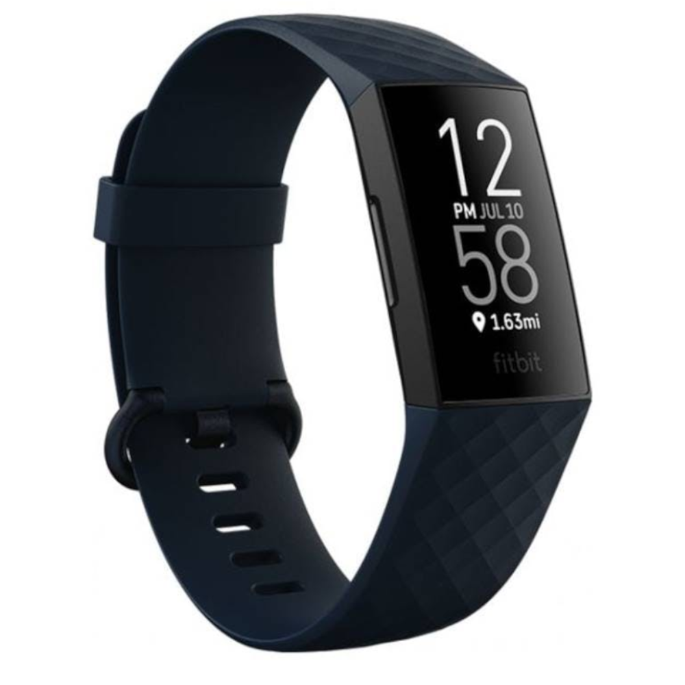 Fitbit Charge 4 Advanced Fitness Tracker Smartwatch, Storm Blue | FB417BKNV