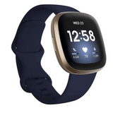 Fitbit Versa 3 Health Fitness Smartwatch, Midnight Blue | FB511GLNV