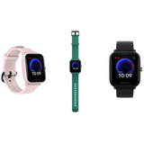 Amazfit Bip U Smartwatch with SpO2, 60+ Sports Modes, 2.5D Gorilla Glass + Anti-Fingerprint - Pink