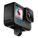 <transcy>كاميرا أكشن GoPro HERO9 السوداء المقاومة للماء مع شاشة LCD أمامية وشاشات خلفية تعمل باللمس وفيديو 5K Ultra HD وصور بدقة 20 ميجابكسل وبث مباشر 1080 بكسل - أسود</transcy>