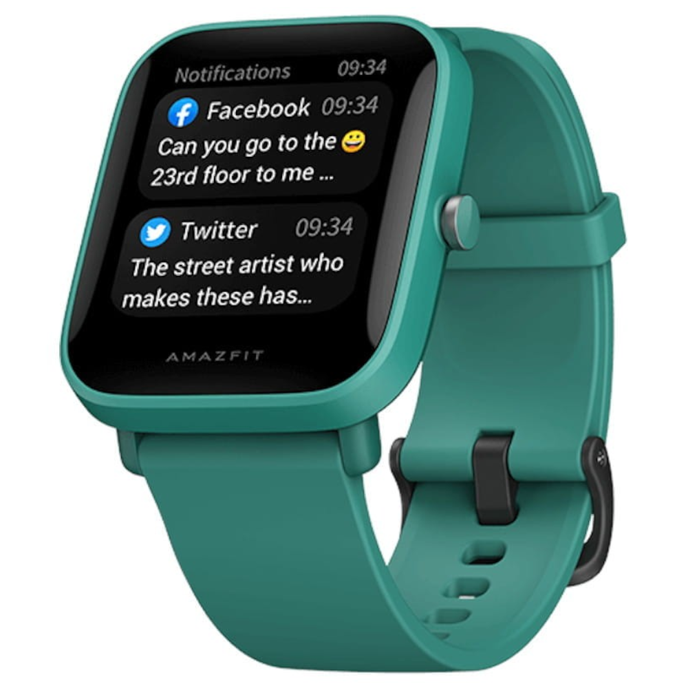 Amazfit Bip U Pro Smartwatch with SpO2,Built in Alexa- Green