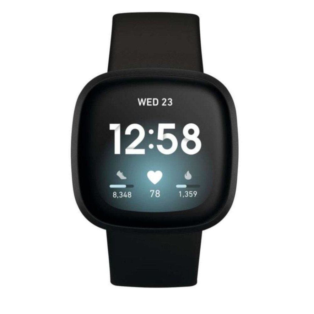 <transcy>ساعة Fitbit Versa 3 الذكية للياقة الصحية ، باللون الأسود | FB511BKBK</transcy>