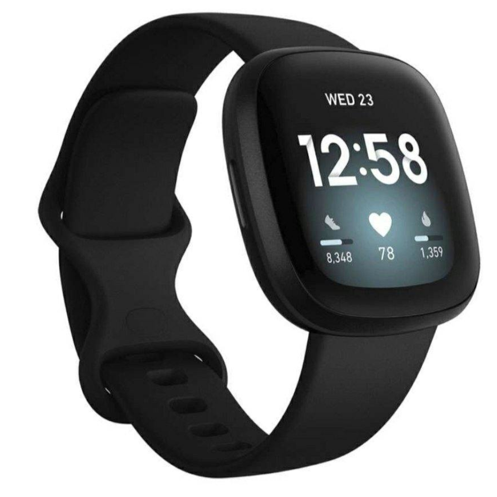 <transcy>ساعة Fitbit Versa 3 الذكية للياقة الصحية ، باللون الأسود | FB511BKBK</transcy>