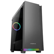 ABKONCORE C710S ABS Steel Body Mid Tower Auto Spectrum LED ,7 Expansion Slot, CPU Cooler USB 3.0 E-ATX Computer Gaming Case - milaaj