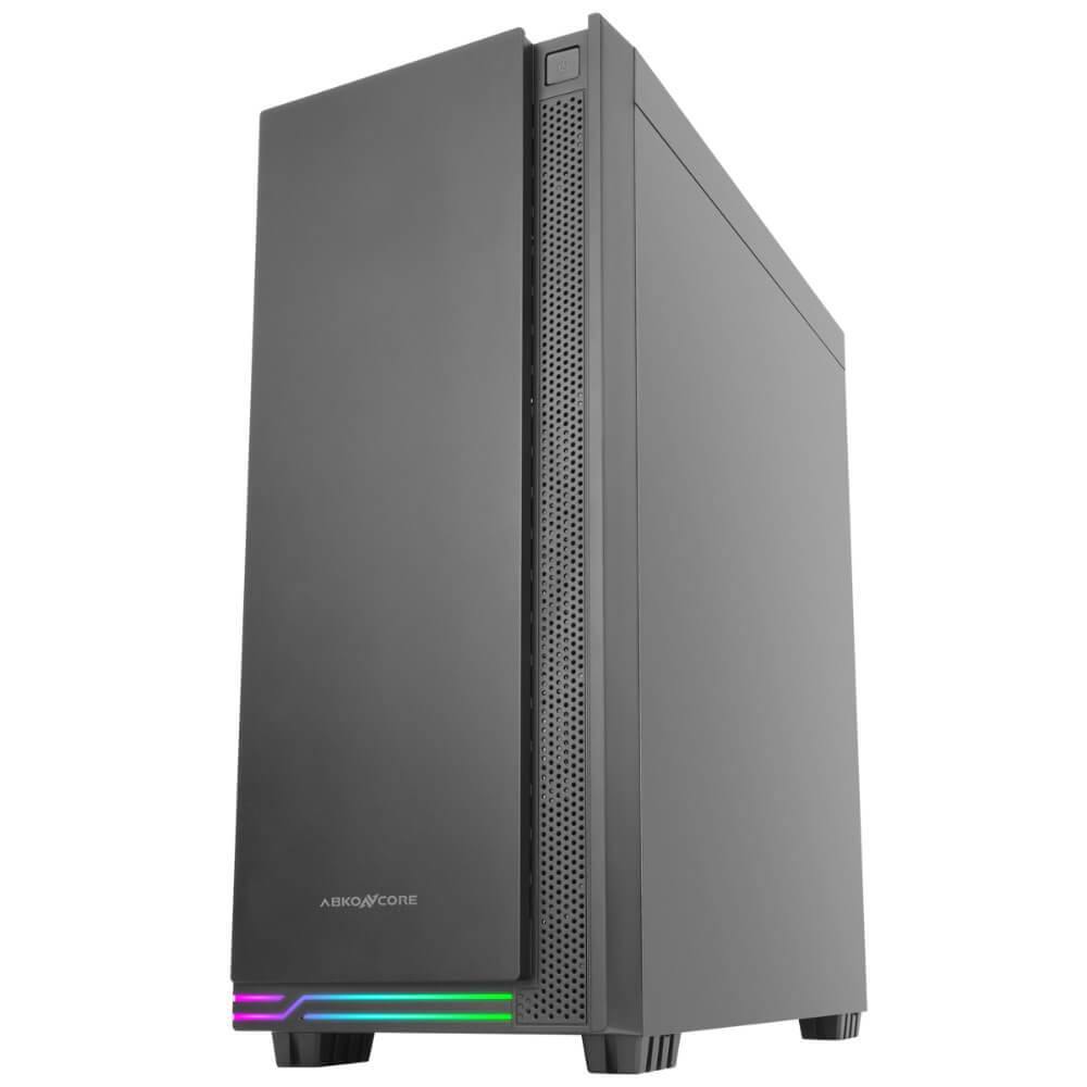 ABKONCORE C710S ABS Steel Body Mid Tower Auto Spectrum LED ,7 Expansion Slot, CPU Cooler USB 3.0 E-ATX Computer Gaming Case - milaaj