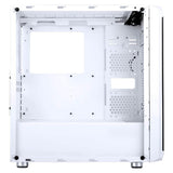 ABKONCORE Helios H301G White SYNC ,4+2 Driver Bays,RGB Spectrum Cooling FAN,Mid-Tower Steel Body,USB 3.0 Gaming Computer Case - milaaj