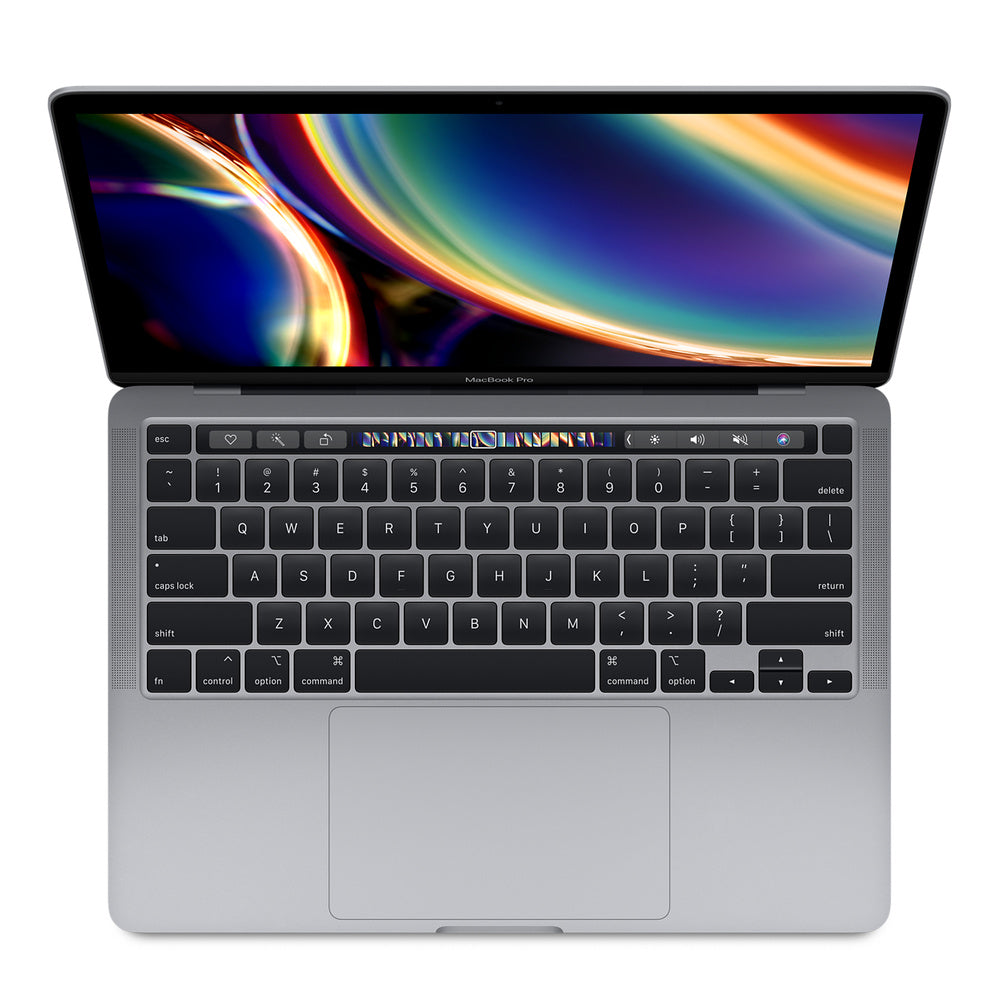 Apple MacBook Pro 13" M1 Chip with 8GB RAM, 256 GB Storage 8-Core GPU, 13-inch Retina display with True Tone Magic Keyboard Touch Bar, Touch ID and Touch trackpad, Two Thunderbolt / USB 4 ports - Space Gray (English Keyboard - MYD82B/A) - milaaj