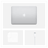 Apple Macbook Air 13" M1 chip, 8GB RAM, 256GB SSD, Retina display, Backlit Magic Keyboard, USB 4 ports - Silver (English Keyboard - MGN93) - milaaj