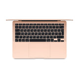 Apple Macbook Air 13" M1 chip with 8GB RAM, 512GB SSD 8‑core CPU, 8‑core GPU, Retina display with True Tone, Backlit Magic Keyboard, Touch ID Force, Touch trackpad, Two Thunderbolt / USB 4 ports - Gold (English Keyboard - MGNE3B/A) - milaaj