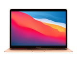 Apple Macbook Air 13" M1 chip with 8GB RAM, 256GB SSD 8‑core CPU, 7‑core GPU, 16‑core Neural Engine , Retina display, Backlit Magic Keyboard, Touch ID, Touch trackpad, Two Thunderbolt / USB 4 ports - Gold (English Keyboard - MGND3B/A) - milaaj