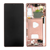 LCD Samsung Original 100% LCD Display Touch Screen Digitizer Assembly for Samsung Galaxy NOTE 20 N980 N981 BRONZE - milaaj